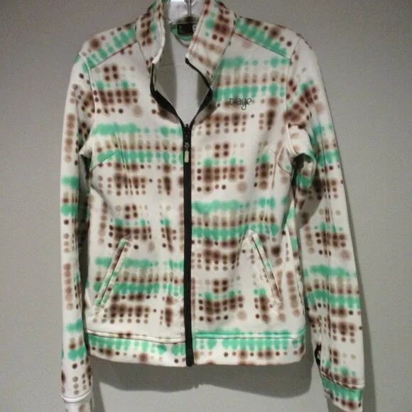 Womens Orage Ski Snow Winter Jacket 3 in 1 Green White Hooded - Picture 5 of 12